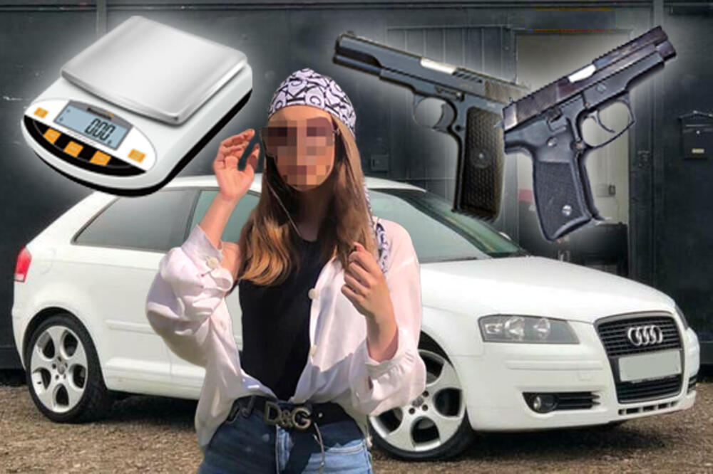 OVO JE UHAPŠENA TINEJDŽERKA IZ ČAČKA: Vozila "audi", preticala, našli joj pištolje, noževe i pancir! EVO čime se ponosi (FOTO)