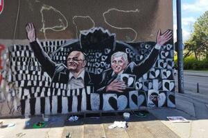 ZAIGRALO JE SRCE SVAKOG NAVIJAČA PARTIZANA! Grobari su u TRANSU - u Beogradu osvanuo mural, a na njemu su Žoc i Dule! FOTO
