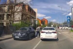 LUDILO NA BEOGRADSKIM ULICAMA! Filmska jurnjava automobilima: Fokusom stigao Tojotu, pa napao vozača POGLEDAJTE (VIDEO)