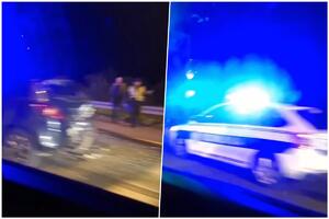 SUDAR NA PANČEVAČKOM PUTU: Auto naglo zakočio pred semaforom, vozilo naišlo u punoj brzini! (VIDEO)