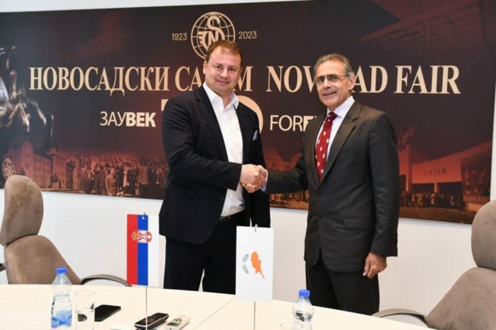 Direktor Novosadskog sajma Slobodan Cvetković ugostio ambasadore Italije, Rumunije i Kipra
