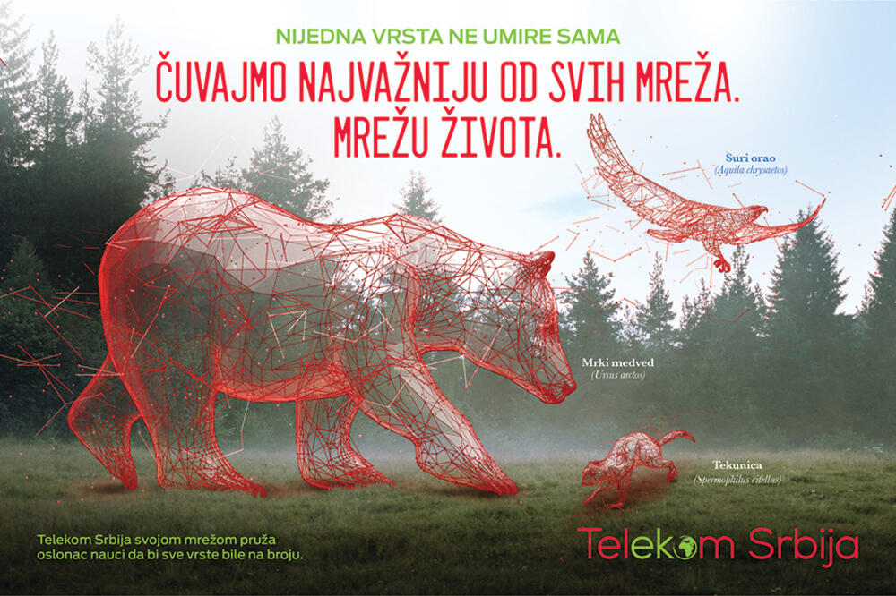 ČUVAJMO NAJVAŽNIJU OD SVIH MREŽA, MREŽU ŽIVOTA: Telekom Srbija svojom mrežom pruža oslonac nauci da bi sve vrste bile na broju