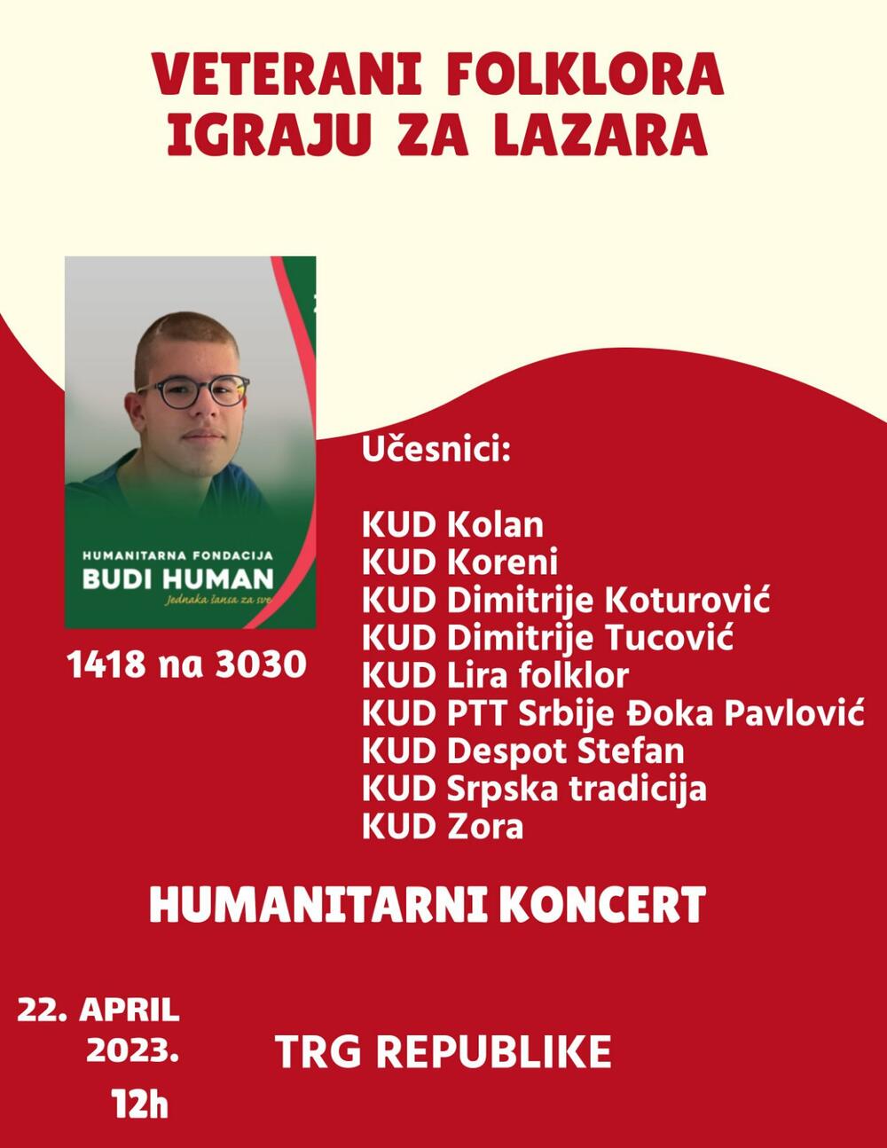 Humanitarna Akcija, Lazar Živanović