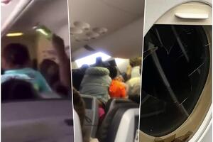 TOTALNI HAOS! PUTNICI SE TUKLI FLAŠAMA, PA RAZBILI I PROZOR: Avion zbog masovne tuče morao hitno da sleti čak DVA PUTA! (VIDEO)