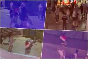 MASOVNA TUČA U ŠPANIJI: Pedeset ljudi se tuklo i bacalo flaše, napali i policiju (FOTO)