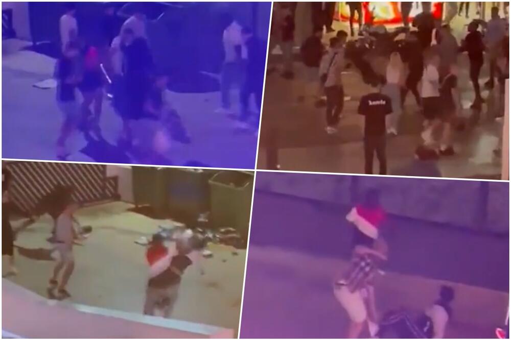 MASOVNA TUČA U ŠPANIJI: Pedeset ljudi se tuklo i bacalo flaše, napali i policiju (FOTO)
