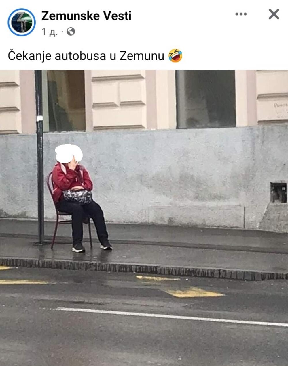 Žena ponela stolicu