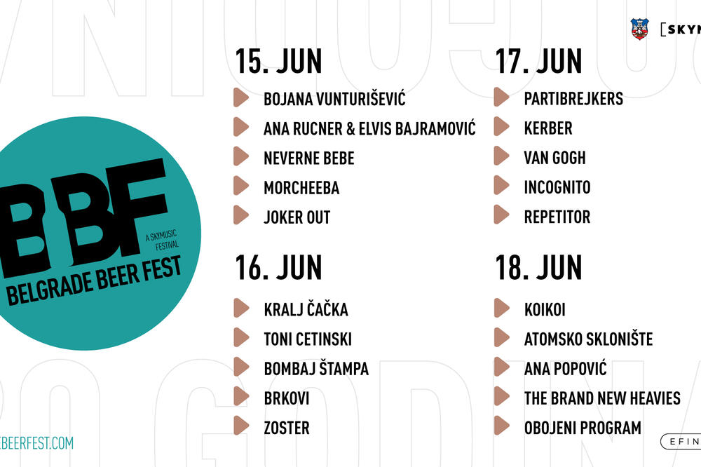 Objavljen program BELGRADE BEER FESTA– evo čiji nastupi nas očekuju tokom četiri festivalska dana