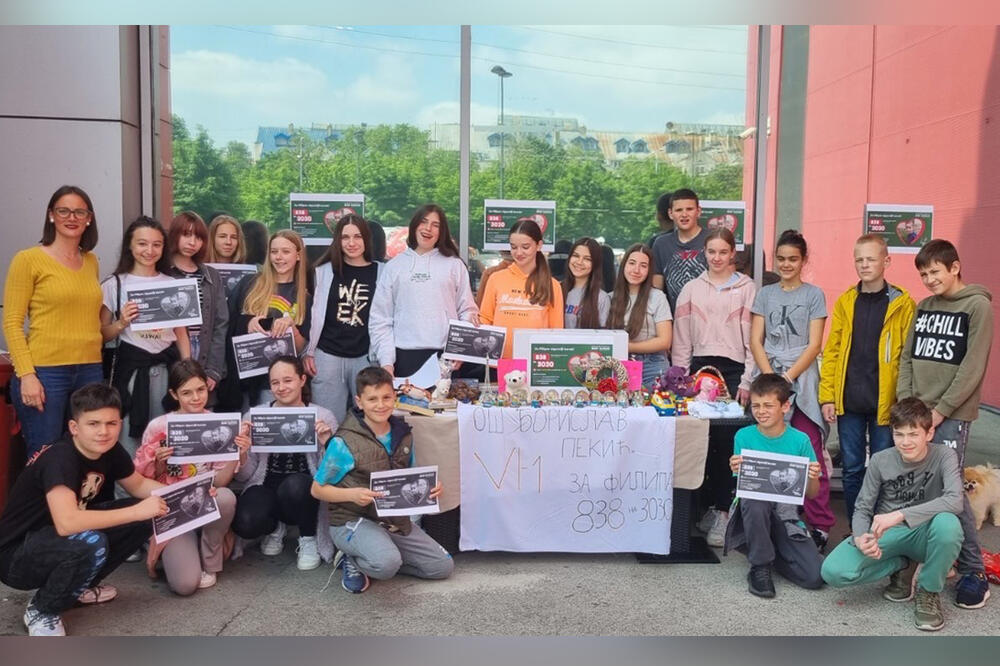DECA ZA PRIMER! Učenici OŠ Borislav Pekić organizovali humanitarnu akciju za lečenje malog Filipa