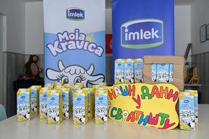 10T MLEKA DECI BEZ RODITELJSKOG STARANJA ŠIROM SRBIJE: Kompanija Imlek tradicionalno donacijama obeležila Svetski dan mleka