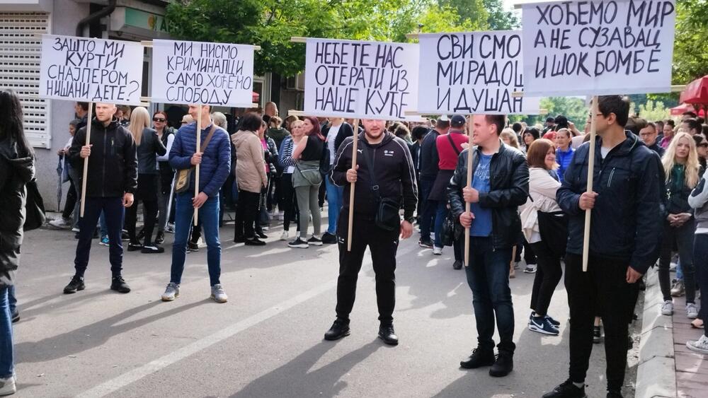 protest, Zvečan, Kosovo i Metohija