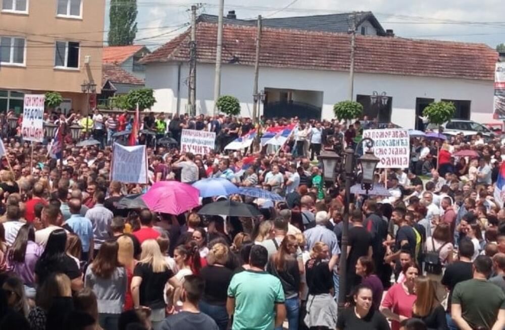 Kosovo, KiM, protesti, Gornji Kusac