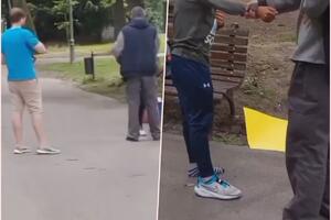 SKANDALOZNA SCENA NA KALEMEGDANU! Stariji muškarac napao decu dok su prodavala sok: Mališane vukao i udarao, ovo je razlog (VIDEO)