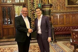 ANA BRNABIĆ SE SASTALA SA STJUARTOM PIČOM: Premijerka Srbije u dvodnevnoj poseti Londonu (FOTO)