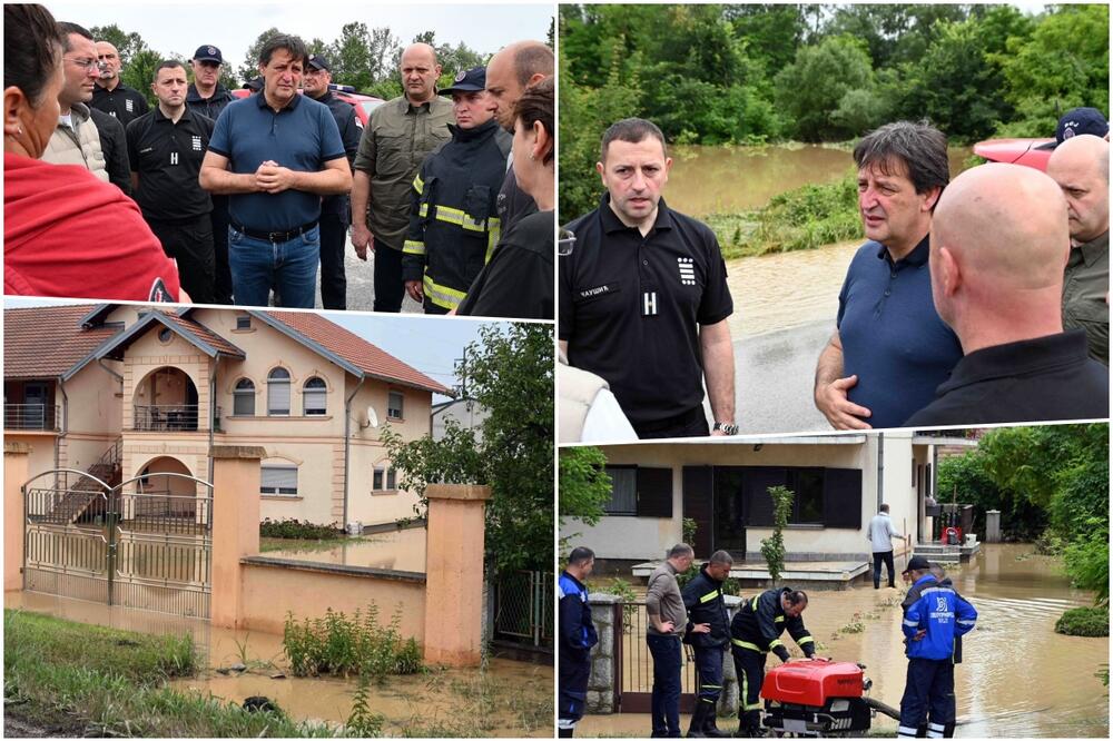 MINISTAR GAŠIĆ OBIŠAO JUNKOVAC: Poplave napravile havariju u Leskovcu! Spasilačke službe pomažu meštanima (FOTO)