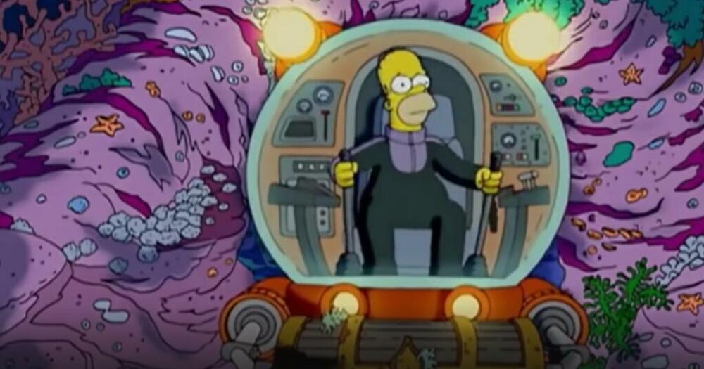 Homer Simpson, Simpsonovi, serija, podmornica, Titan