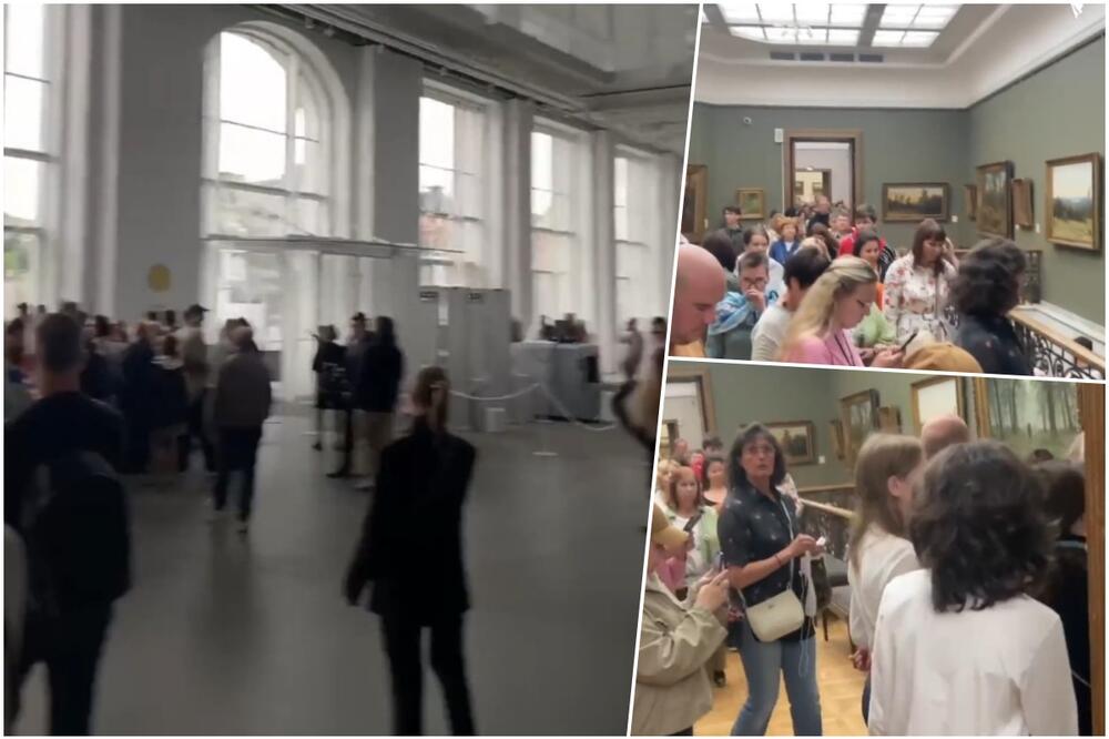 EVAKUACIJA JAVNIH ZGRADA U MOSKVI: Ljude odvode iz tržnih centara i muzeja U BLIZINI KREMLJA (VIDEO)