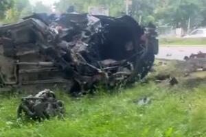 TEŠKA SAOBRAĆAJNA NESREĆA U JAGODINI: Oba automobila uništena u žestokom sudaru (VIDEO)