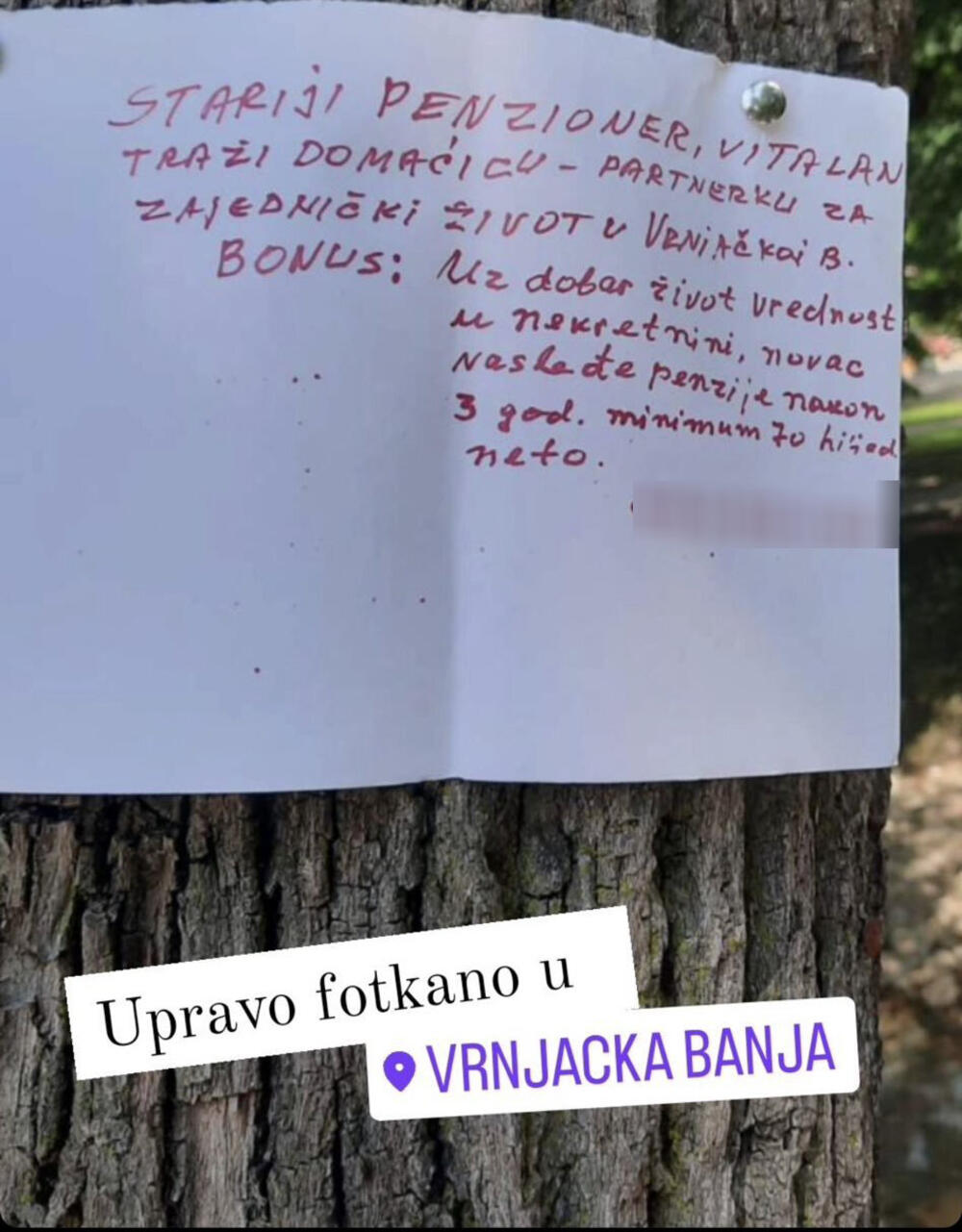 Vrnjačka Banja, oglas, traži ženu