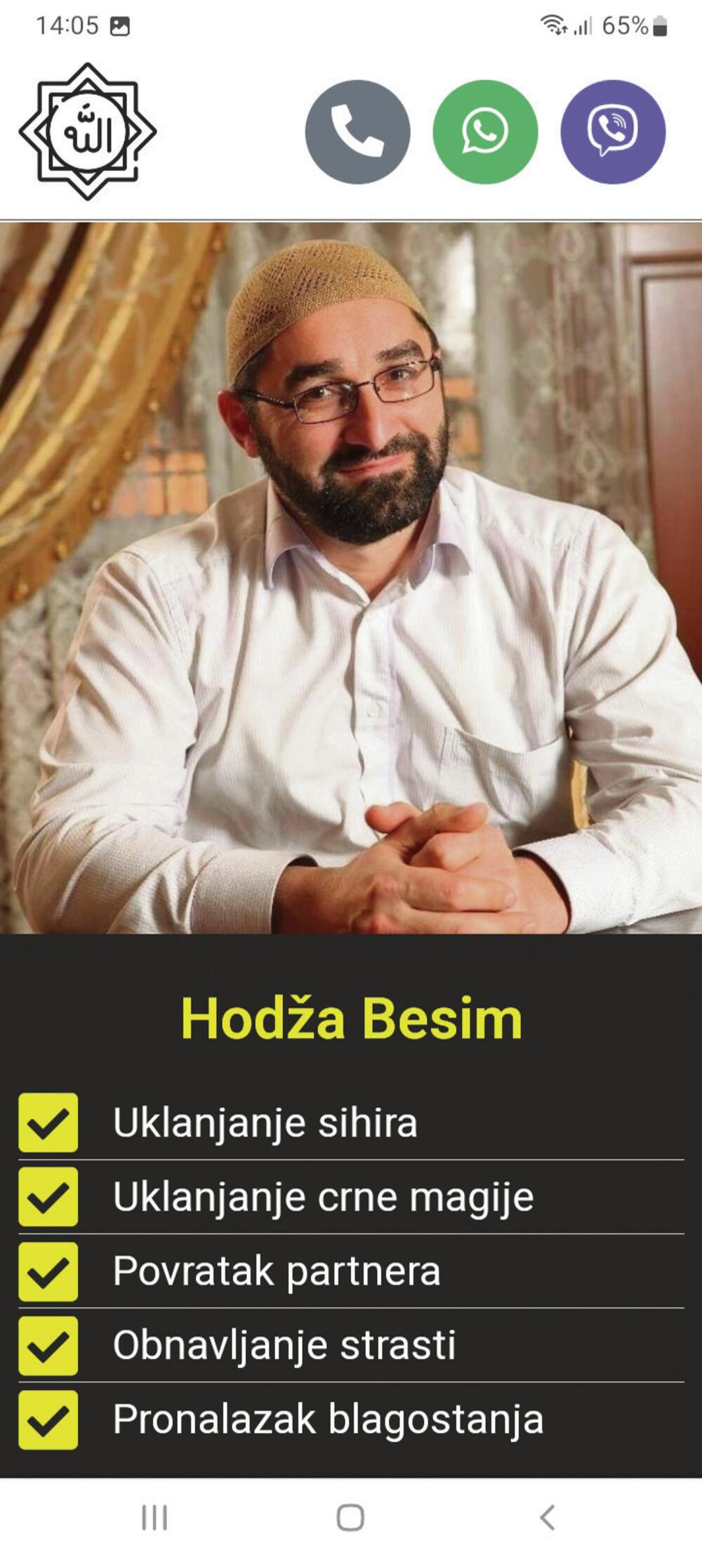 Hodža Besim ima svoju internet stranicu