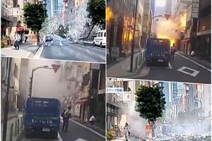 POGLEDAJTE SNIMAK EKSPLOZIJE U CENTRU TOKIJA: Vlasnik restorana osetio miris gasa i ipak KRESNUO UPALJAČ,a onda je GRUNULO (VIDEO)