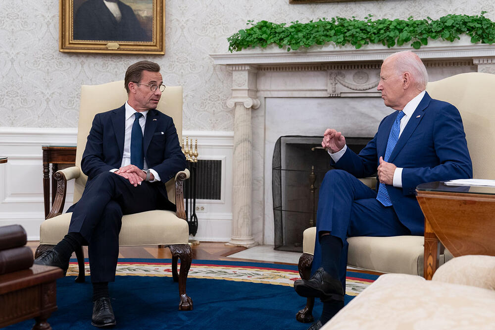 BAJDEN PODRŽAO ČLANSTVO ŠVEDSKE U NATO: Razgovarao s premijerom Kristersonom u Beloj kući