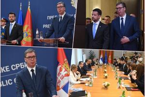 ZAJEDNIČKO OBRAĆANJE PREDSEDNIKA SRBIJE I CRNE GORE! Vučić: Nećemo da Crnoj Gori stanemo ni na senku!