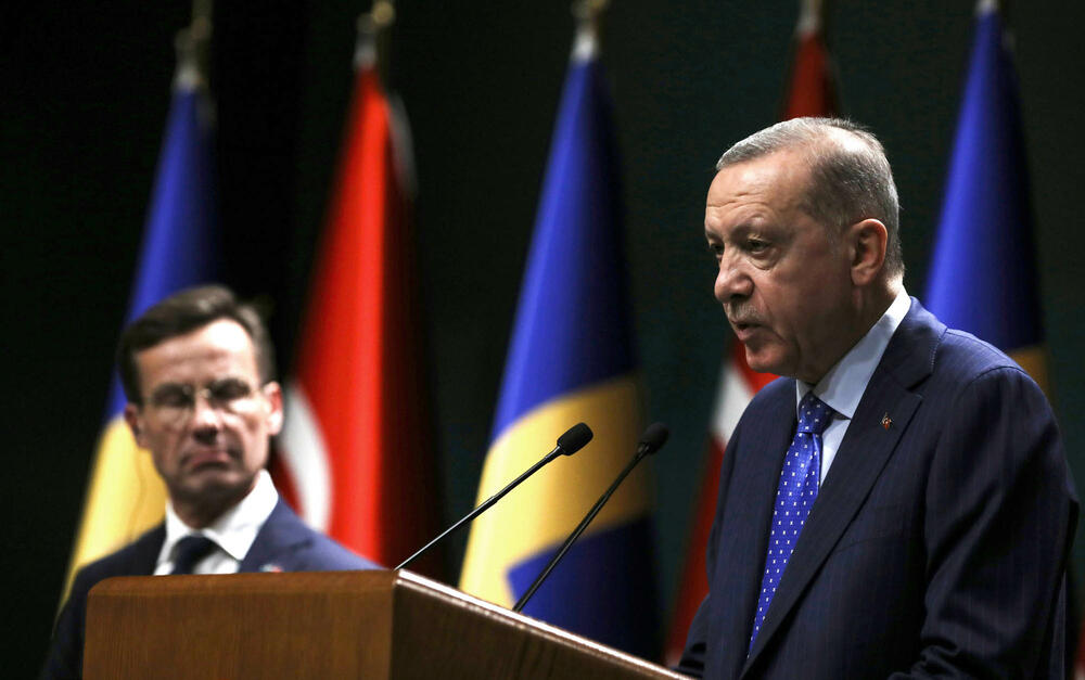 Turski predsednik Redžep Tajip Erdogan i švedski premijer Ulf Kristerson