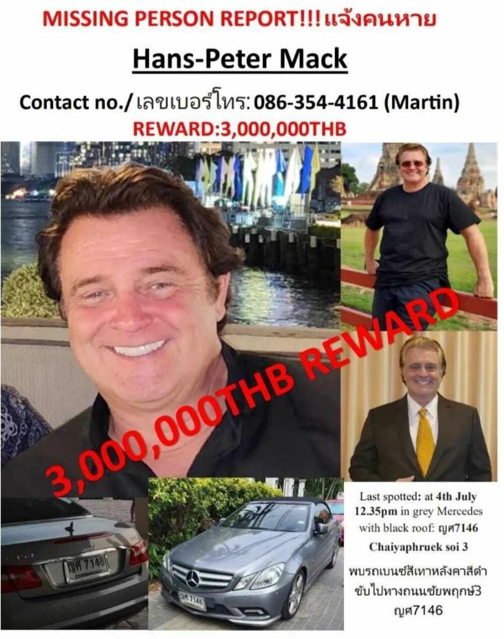 Hans Peter Mak, ubistvo, Tajland, agent za nekretnine, nemački tajkun, Nemac
