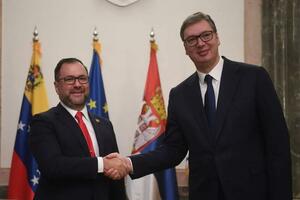 "ISTINSKI PRIJATELJI" Predsednik Vučić sa ministrom Venecuele: Hvala na poštovanju teritorijalnog integriteta Srbije (FOTO)