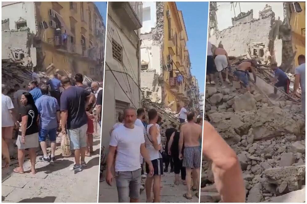 SRUŠILA SE TROSPRATNA ZGRADA U ITALIJI: Tu živelo pet porodica, većinu stanara spasle vrućine, pošto su otišli na plažu