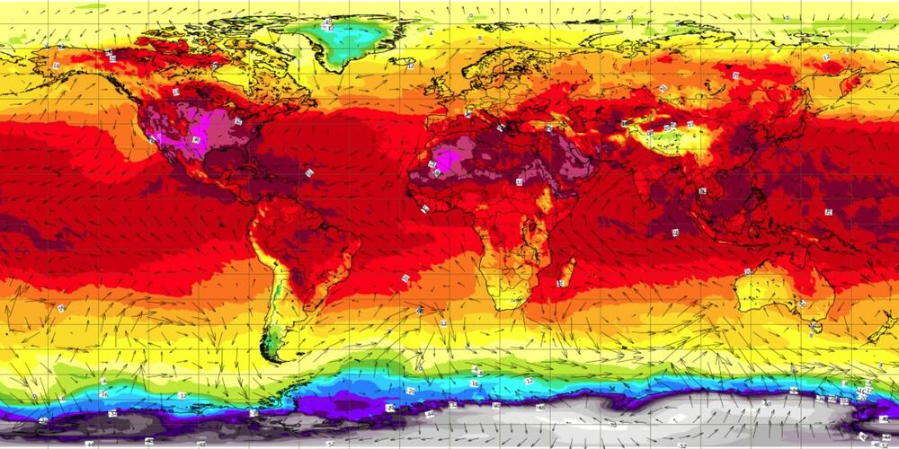 toplotni talas, vrućina, vremenska prognoza, paklena vrućina, globalna mapa