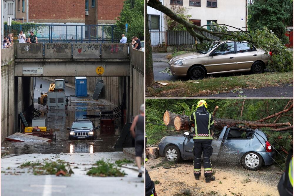 ITALIJAN U ISTRI PAO SA BRODA I NESTAO! Širom Hrvatske oluja rušila stabla drveća, oštetila kuće i automobile (FOTO, VIDEO)