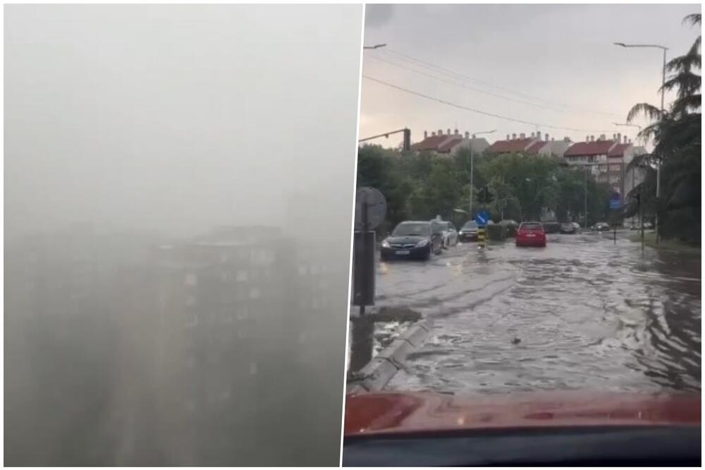 NEVREME STIGLO I U NIŠ, SNAŽNA OLUJA:! Pao jak grad praćen kišom, reke tekle ulicama! Dramatični prizori (VIDEO)