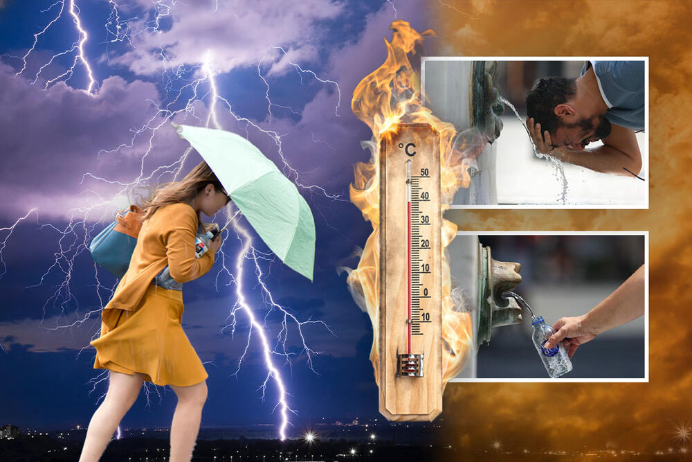 toplotni talas, superćelijska oluja, vremenska prognoza, visoka temperatura, kiša, vremenske nepogode, oluja
