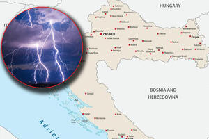 VELIKA OLUJA IDE HA HRVATSKOJ! Upaljen crveni meteoalarm, poznato gde će prvo da udari