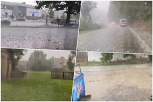 SNAŽNO NEVREME TUTNJI VOJVODINOM: Novi Sad ponovo na udaru, ulice se bele od grada! VIDEO, FOTO