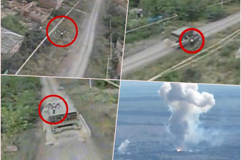 UNIŠTEN MOĆNI RUSKI SOLNCEPEK! Jeftini ukrajinski dron kamikaza pogodio lanser termobaričnih raketa, krenuo niz eksplozija (VIDEO)
