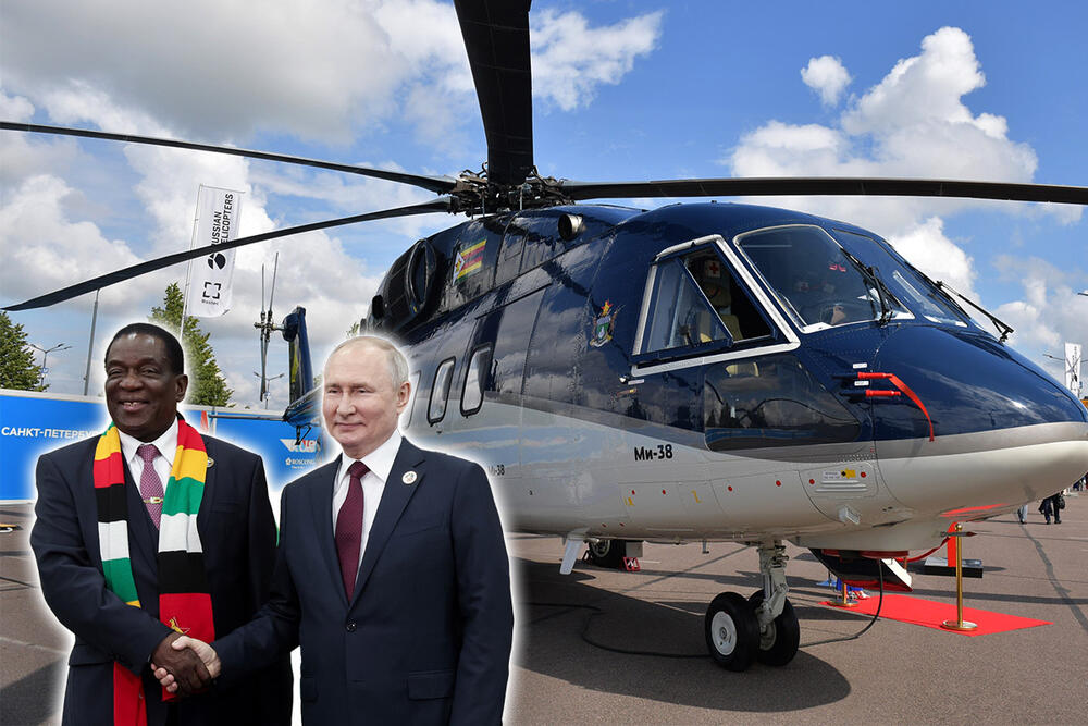 Samit, Samit Rusija-Afrika, helikopter, poklon, Vladimir Putin, Emmerson Mnangagwa