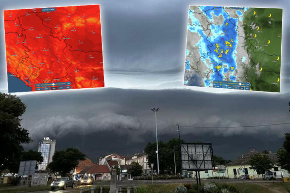 NAGLA PROMENA VREMENA U 2 SLIKE I 2 DANA! Ovako izgleda meteo radar u Srbiji: Stiže nevreme i sve menja IZ CRVENOG U PLAVO (FOTO)