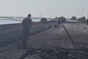 RAKETNI NAPAD UKRAJINSKIH SNAGA: Oštećen most koji povezuje Krim i Herson