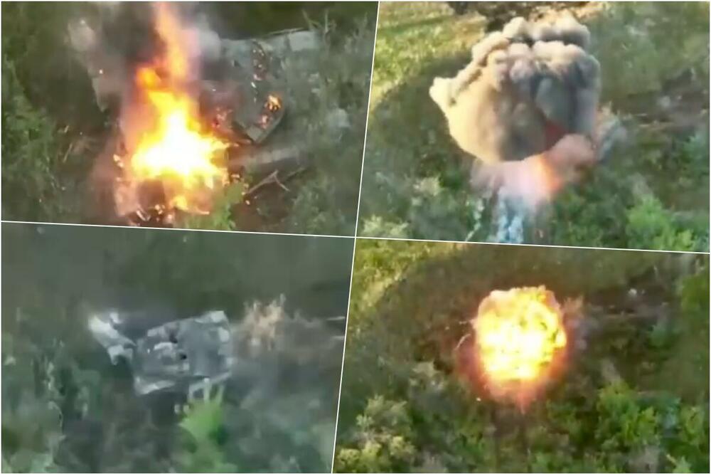 MOĆNI T-90M UPAO U AMBIS TOKOM BORBE: Izviđački dron zabeležio dramu kod Bahmuta POSADA ISTRČALA SEKUND PRE EKSPLOZIJE (VIDEO)