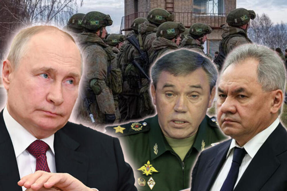 Vladimir Putin, Sergej Šojgu, Valerij Gerasimov