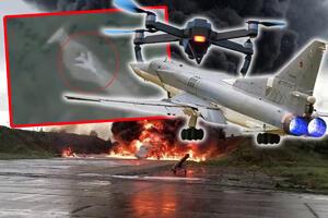 UKRAJINCI DRONOM RAZNELI RUSKI PONOS: Supersonični bombarder Tupoljev Tu-22 uništen na pisti (FOTO, VIDEO)