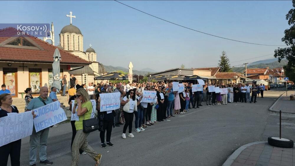 Leposavić, protest, Protest Srba u Leposaviću