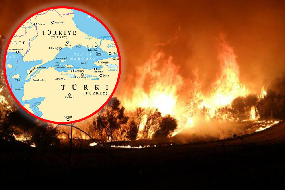 TURSKA NUDILA POMOĆ GRČKOJ, PA BUKNULO I KOD NJE: Zbog šumskog požara hitno obustavljen saobraćaj kroz moreuz Dardaneli (FOTO)