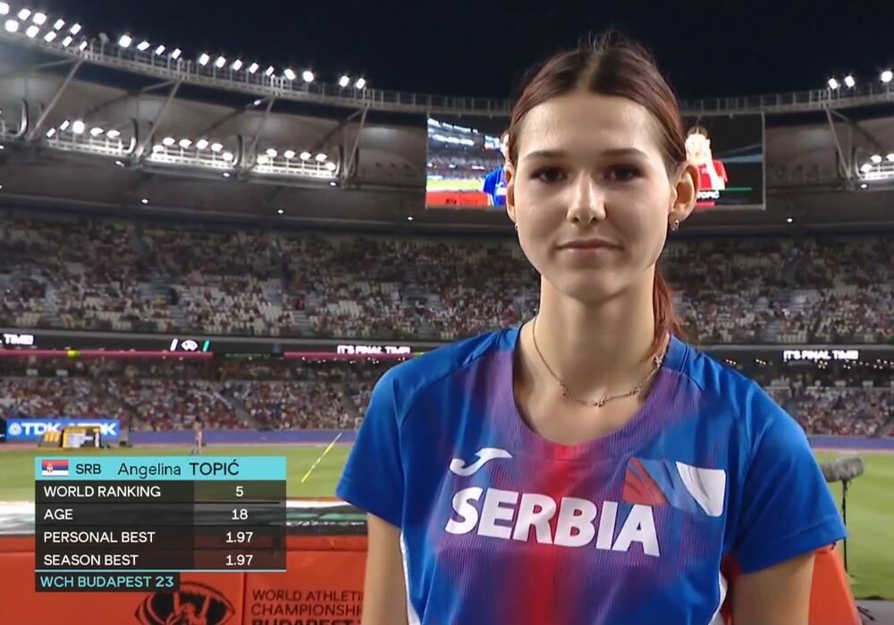 Angelina Topić, atletika, skok u vis