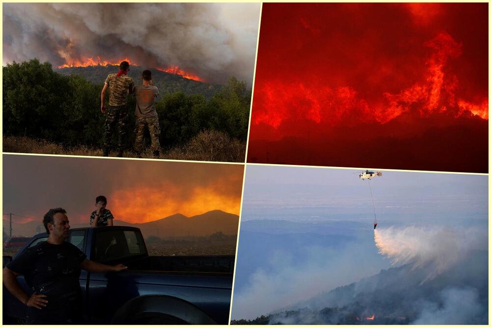 GRCI POSLALI POJAČANJE NA REKU MARICU: Veliki požar kod granice s Turskom se ne smiruje, do sada stradalo 20 ljudi (FOTO)