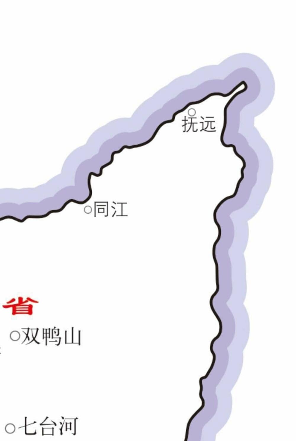 mapa, Kina, ostrvo Boljšoj Usurijski