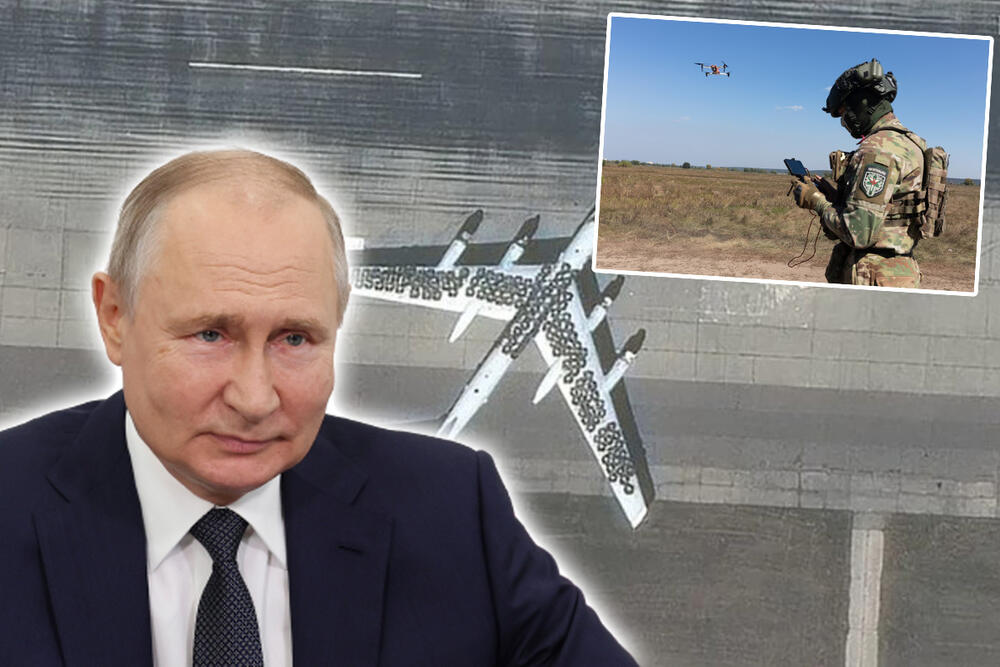Vladimir Putin, Ukrajina, dron